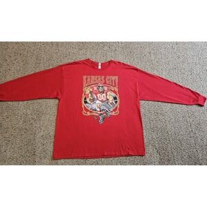 Kansas City Chiefs 2020 Jerzees Shirt Mens 3XL Fan Sports Graphic Long Sleeve